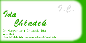 ida chladek business card